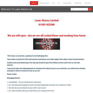 A complete backup of laser-alarms.com