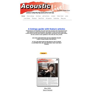 A complete backup of acousticlive.com