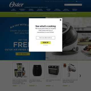 OsterÂ® Appliances Legendary Performance, Designed to Last - Blenders, Toasters and Ovens, Food Prep, Cooking, Beverages, Parts 