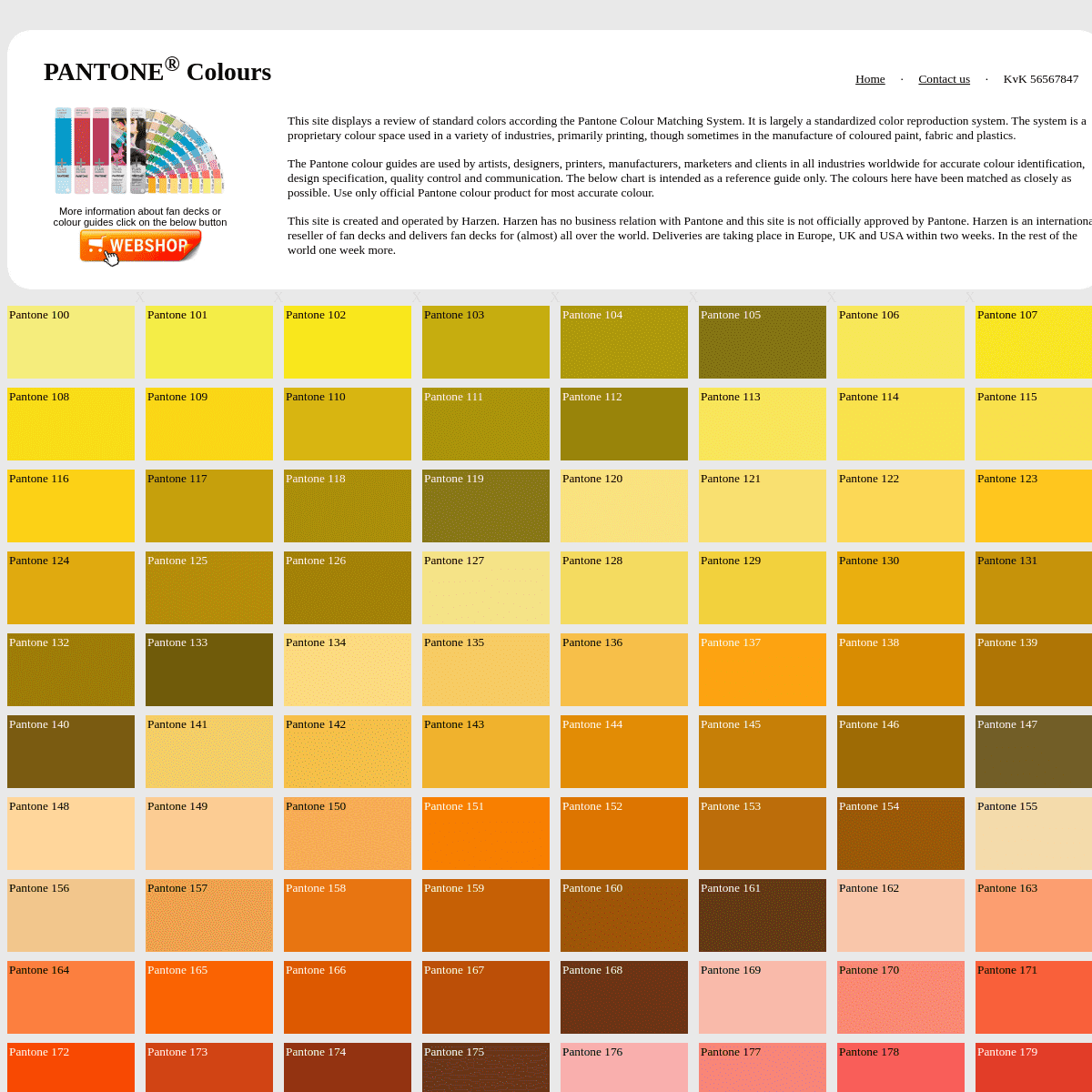 A complete backup of pantone-colours.com