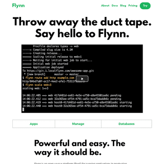 A complete backup of flynn.io