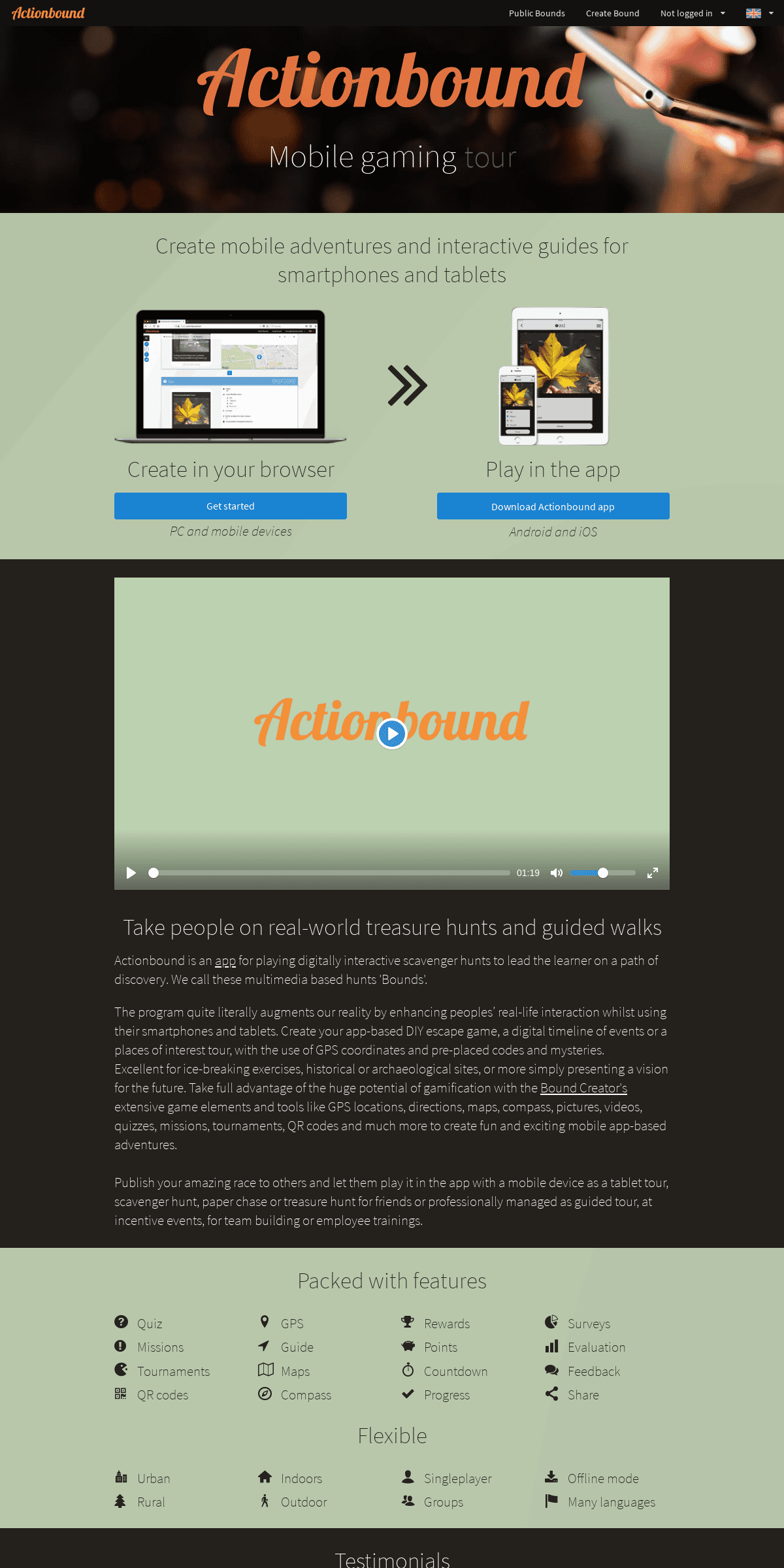 A complete backup of actionbound.com