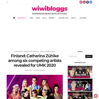 A complete backup of wiwibloggs.com/2020/01/21/finland-six-competing-artists-revealed-umk-2020/248184/