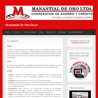 A complete backup of manantialdeoro.com