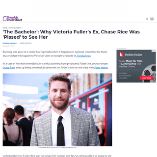 A complete backup of www.cheatsheet.com/entertainment/the-bachelor-why-victoria-fullers-ex-chase-rice-was-pissed-to-see-her.html