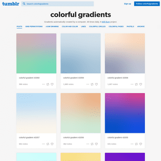 A complete backup of colorfulgradients.tumblr.com