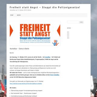 A complete backup of freiheitstattangst.de