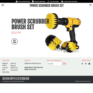 A complete backup of powerscrubberbrush.com