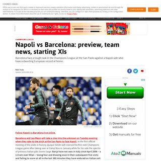 Napoli vs Barcelona- preview, team news, starting XIs - AS.com