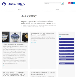A complete backup of studiopottery.co.uk