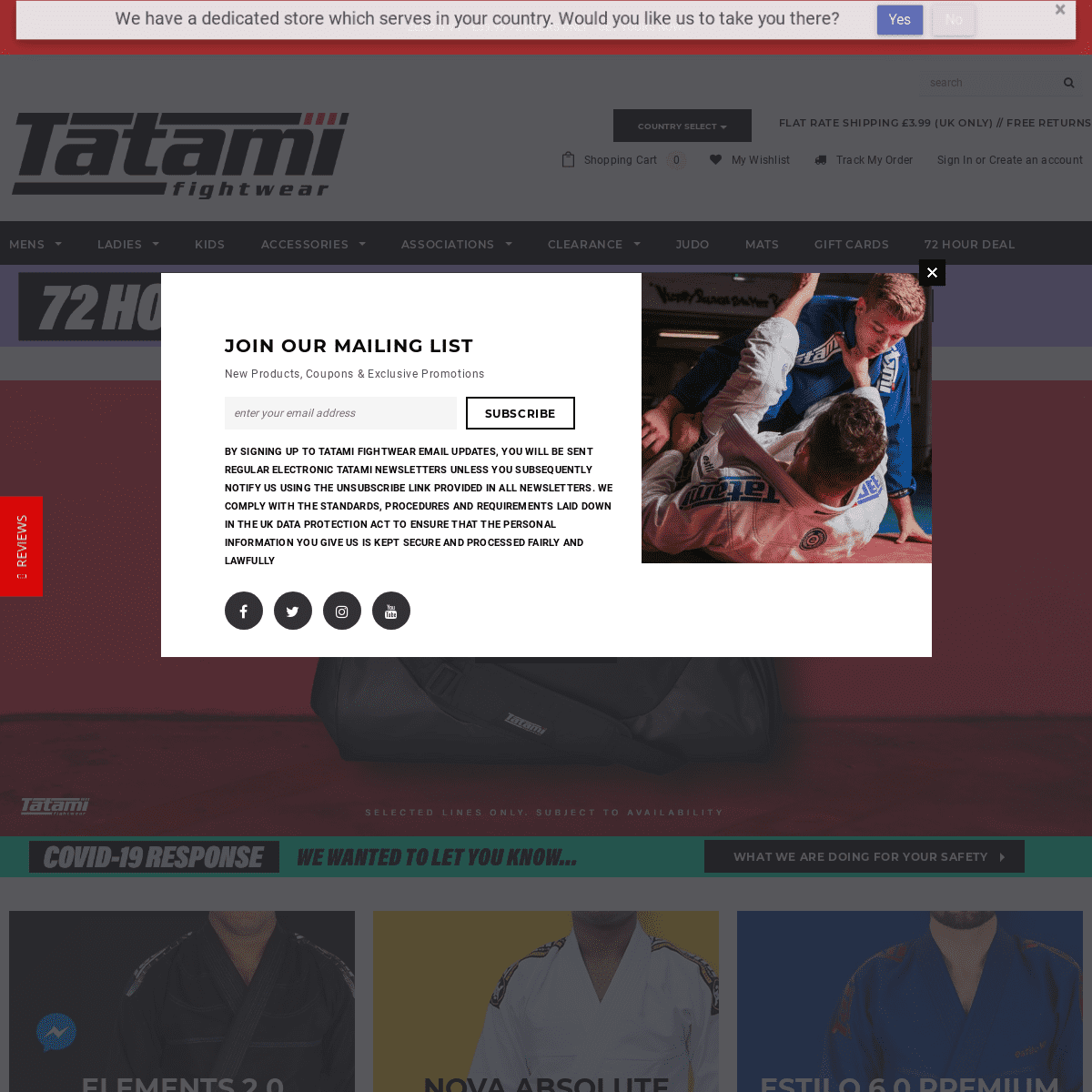A complete backup of tatamifightwear.com