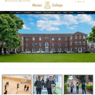 A complete backup of mariancollege.ie