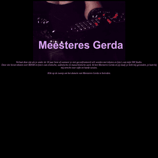 A complete backup of meesteres-gerda.com