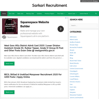 Sarkari Recruitment - Govt Jobs - Sarkari Naukri