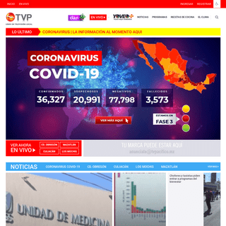 TVP - TVPACIFICO.MX - Noticias de MÃ©xico y el Mundo, Entretenimiento, Recetas de Cocina y Clima