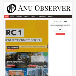 Home - The ANU Observer