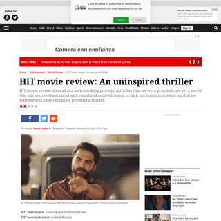 HIT movie review