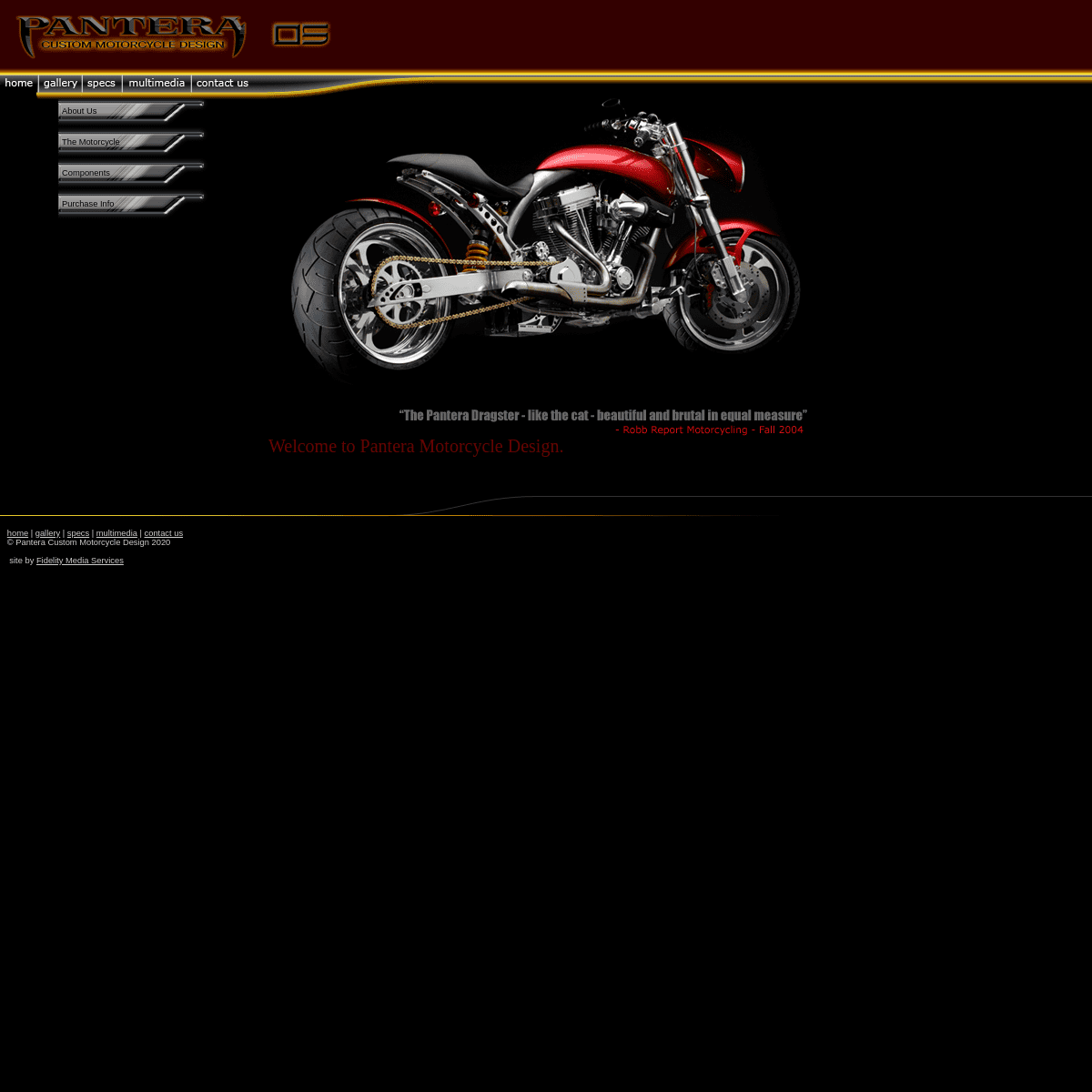 A complete backup of panteramotorcycles.com
