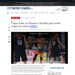 Coppa Italia- tra Dinamo e Brindisi gare risolte sempre in volata VIDEO - L'Unione Sarda.it