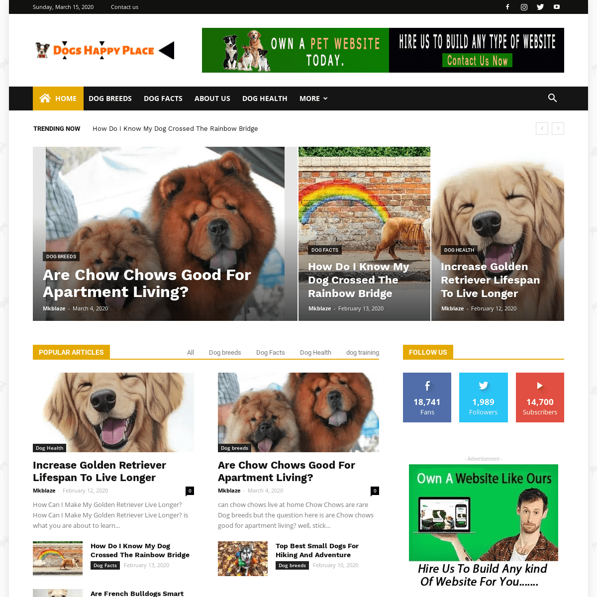 A complete backup of dogshappyplace.com