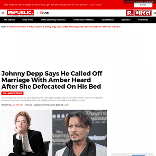 A complete backup of www.republicworld.com/entertainment-news/hollywood-news/johnny-depp-and-amber-heard-divorce-story.html