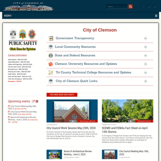 A complete backup of cityofclemson.org