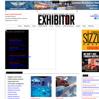 A complete backup of exhibitoronline.com