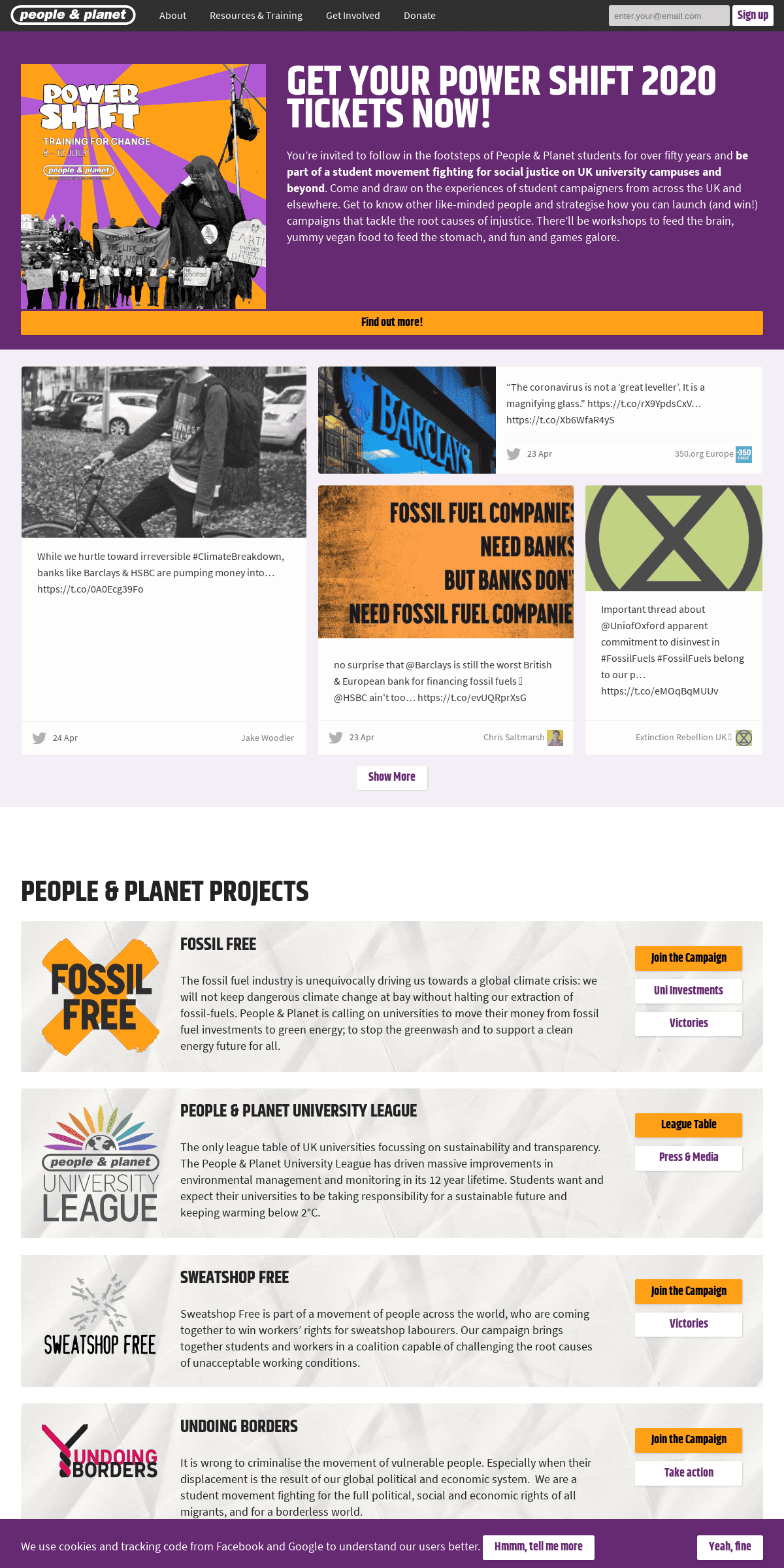 A complete backup of peopleandplanet.org