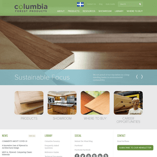 Hardwood Plywood Manufacturer, Hardwood Veneer - Columbia Forest Products