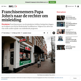 A complete backup of www.nrc.nl/nieuws/2020/02/20/franchisenemers-papa-johns-naar-de-rechter-om-misleiding-a3991114