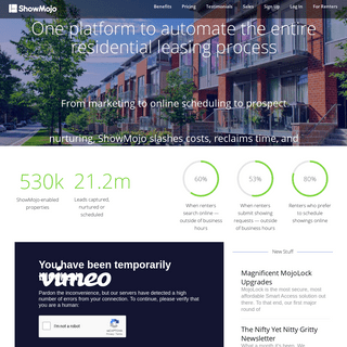 ShowMojo â€“ High-Touch Leasing Automation for Property Managers