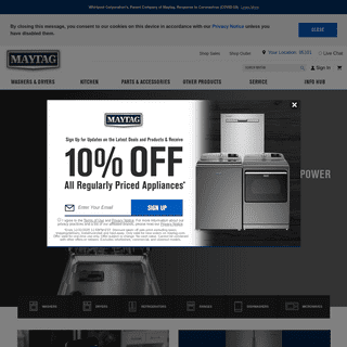 Dependable Kitchen & Laundry Appliances - Maytag