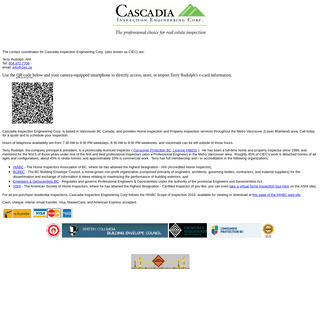 Cascadia Inspection Engineering (CIEC) â€“ Home Inspection â€“ Commercial Inspection â€“ Metro Vancouver