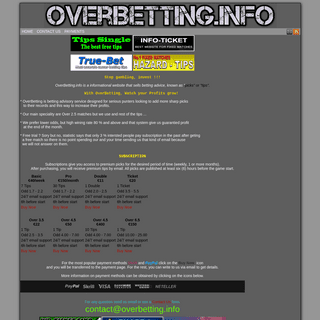 A complete backup of overbetting.info