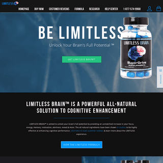 LIMITLESS BRAIN Nootropic - #1 Smart Pill For Focus & Energy