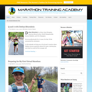 A complete backup of marathontrainingacademy.com
