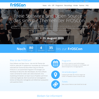 A complete backup of froscon.de