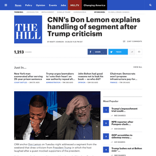 A complete backup of thehill.com/homenews/media/480426-cnns-don-lemon-explains-handling-of-segment-after-trump-criticism