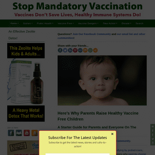 A complete backup of stopmandatoryvaccination.com