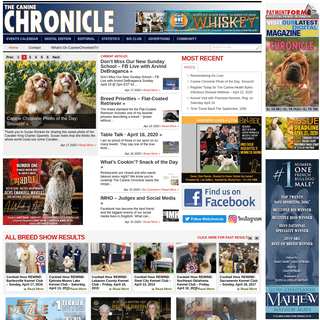 A complete backup of caninechronicle.com