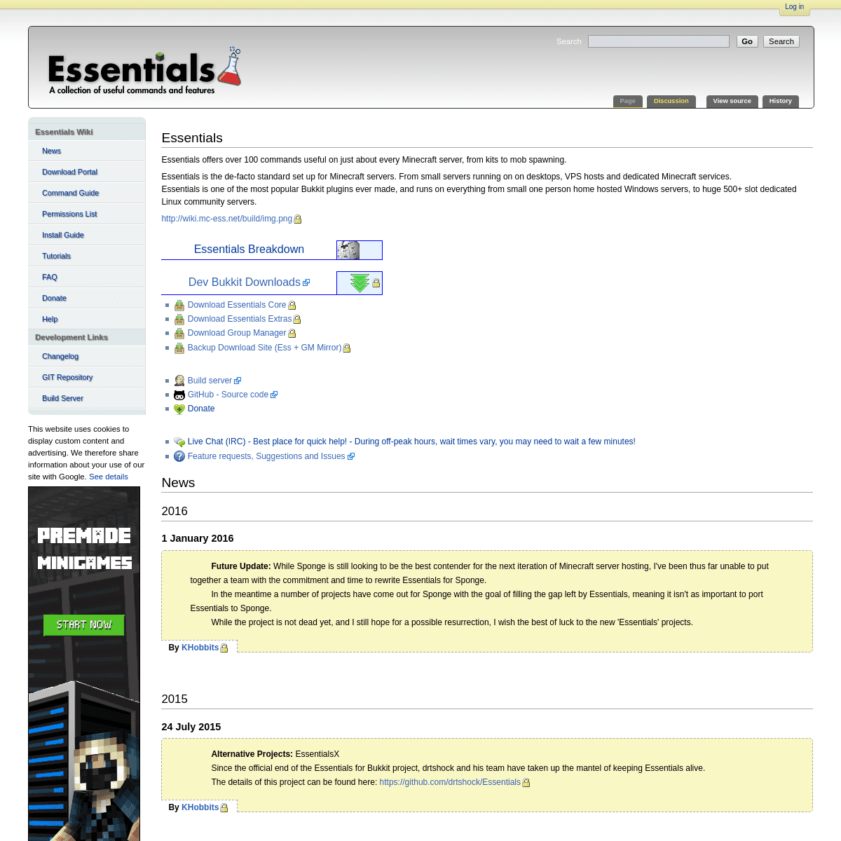 A complete backup of ess3.net