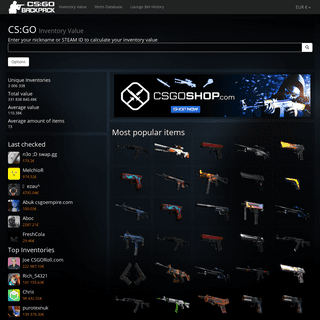 A complete backup of csgobackpack.net