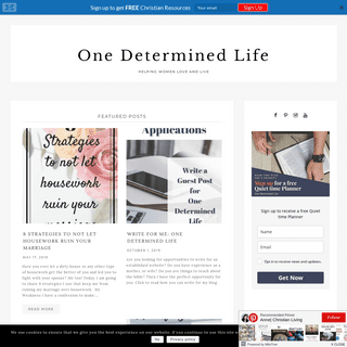 A complete backup of onedeterminedlife.com