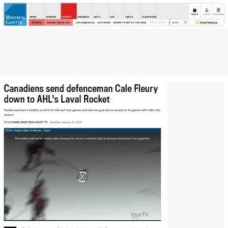 A complete backup of montrealgazette.com/sports/hockey/nhl/hockey-inside-out/canadiens-send-defenceman-cale-fleury-down-to-ahls-