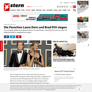 Nebendarsteller-Oscar- Die Favoriten Laura Dern und Brad Pitt siegen - STERN.de
