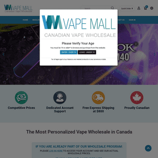A complete backup of vapemall.ca