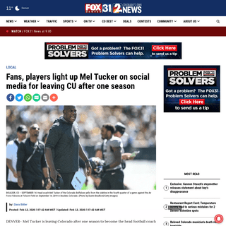 A complete backup of kdvr.com/news/local/fans-players-light-up-mel-tucker-on-social-media-for-leaving-cu-after-one-season/