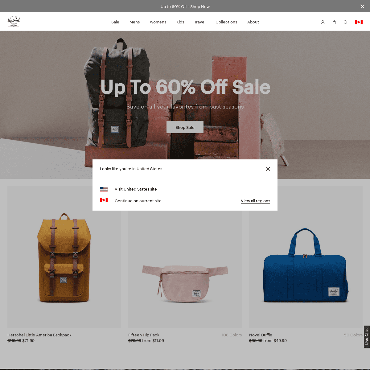 Herschel Supply Co. Canada - Backpacks, Totes & Accessories