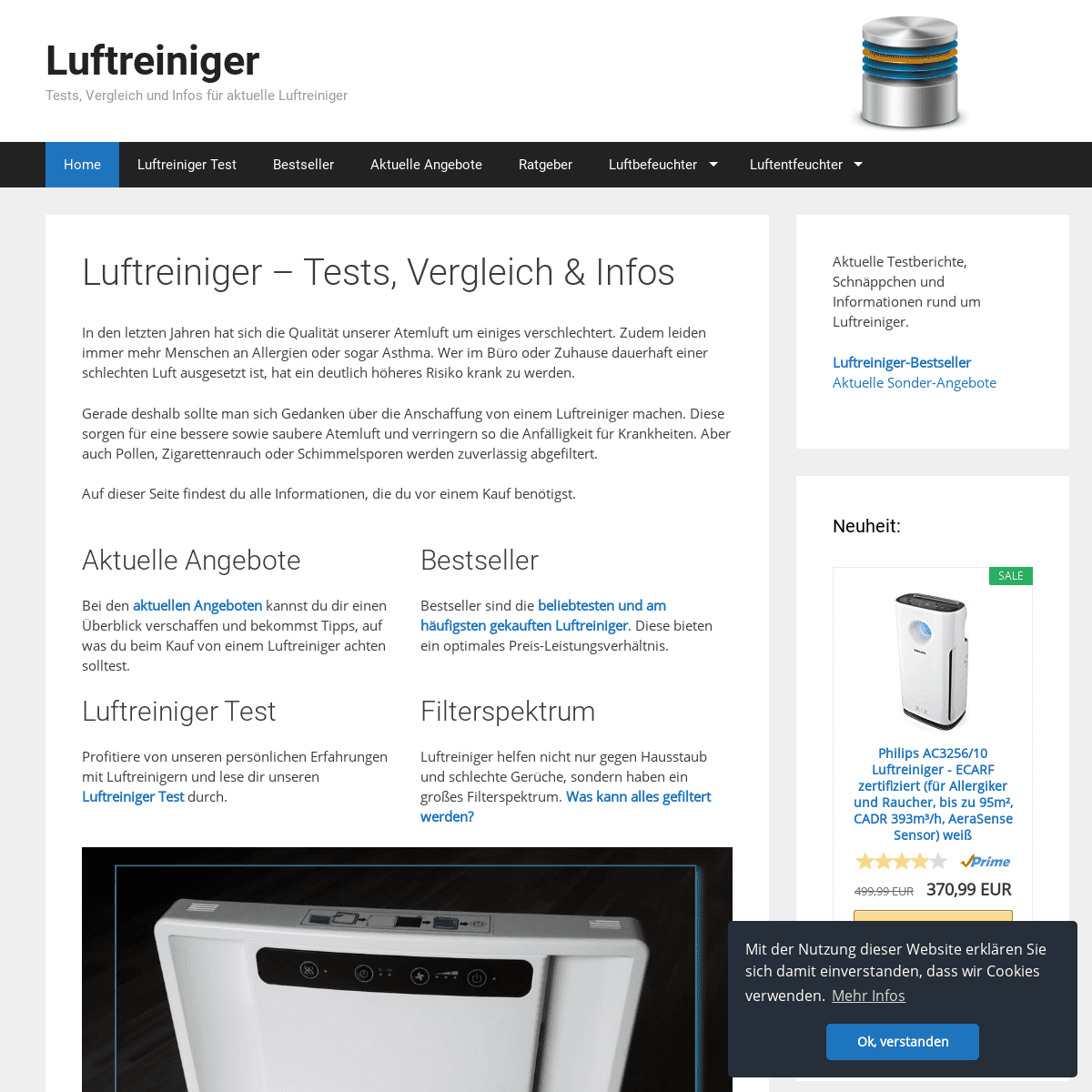 A complete backup of luftreiniger-vergleich.de
