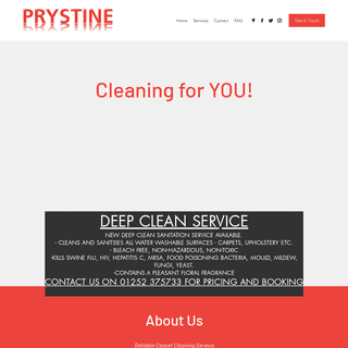 A complete backup of prystineclean.co.uk